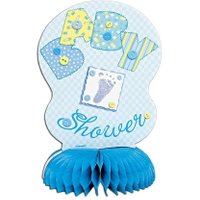 BabyShower Wabendeko blau 15cm