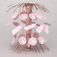 Baby Shower Tischkaskade rosa 21 cm