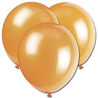Latex-Ballons perlmuttfarben Champagne Gold