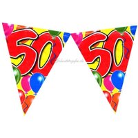 Wimpelkette zum 50. Geburtstag