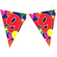 Wimpelkette zum 9.Geburtstag im Ballon-Design 10m