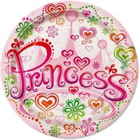 Princess Partyteller im zauberhaften Herzdesign mit Diadem