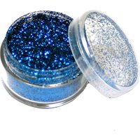 Metallic-Glitterspäne in Media-Blau