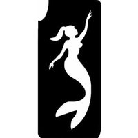 aufschwimmende Meerjungfrau-Tattooschablone
