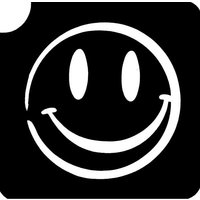 Smiling Face Klebeschablone für gute Laune & Freundlichkeit 6x6cm