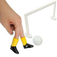 Finger-Fußballspiel Füße +Ball +Tor
