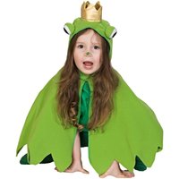 Frosch-Cape - niedliches Kostüm mit Augen und Krone