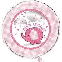 Baby Shower Elefant Folieballon pink