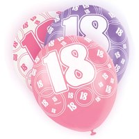 Ballons mit Zahl 18 + Happy Birthday