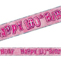 Happy Birthday-Banner Zahl 100