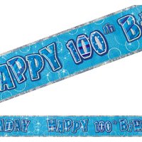 Happy Birthday-Banner Zahl 100