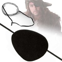 Piraten-Augenklappe +Gummi 8