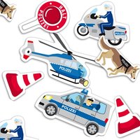 Polizei-Motivkonfetti