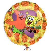 Folienballon rund mit Spongebob+Patrick