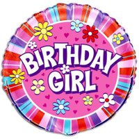 Folienballon Birthday Girl