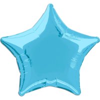 Folienballon blau als Stern 45 cm