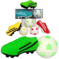 Radiergummi-Set Fußballschuh +Ball