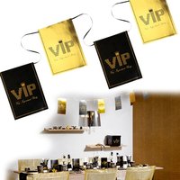 VIP Partygirlande schwarz/golden glänzend