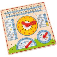 edumero Kalendertafel mit Uhr