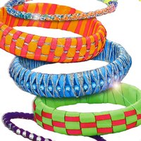 Fashion Bracelets Armreif Bastelset XXL: Strasssteine+ hübsche Bänder