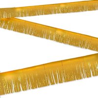 Fransen Wimpelkette golden 6m