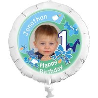 Fotoballon personalisiert für 1. Geburtstag Junge
