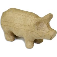 Deko-Schwein Rohling aus Pappmaschee zum Basteln