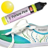 Perlen-Pen 25ml  Neon Gelb  für tolle Halbperlen auf Textilien