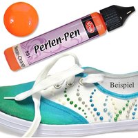 Perlen-Pen 25ml  Neon Orange  für tolle Halbperlen auf Textilien