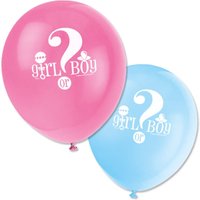 Babyparty-Ballons Girl or Boy 8Stk.