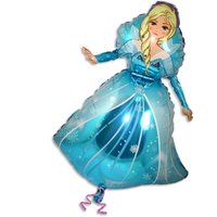 Folienballon als Figur Die blaue Elsa in XL