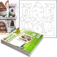 Tolle Schloss-Puzzle im 10er Pack