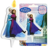 Kerze mit Anna und Elsa