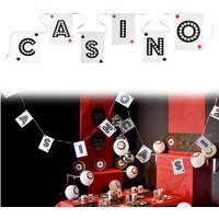 Casino-Girlande zur Mottoparty