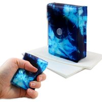 Knautschfreie Taschentuch-Box zum Wiederbefüllen Eiskristall-Design