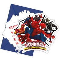 Spiderman Einladungen 6er Pack