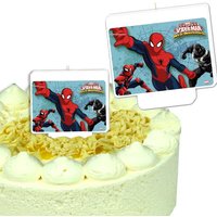 Spiderman Kerze für Fooddeko Spidermantorte