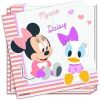 Papierservietten mit Minnie & Daisy als Babys