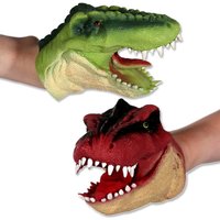 Dinosaurier Handpuppe aus Gummi