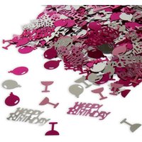 Metallic-Konfetti in pink-silber