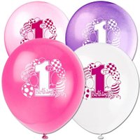 Luftballons mit Zahl 1 im 8er Pack