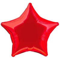 Stern-Folienballon rot 45 cm