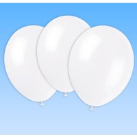 Luftballons weiß im 10er Pack
