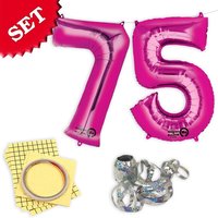 XXL Folieballons Zahl 75