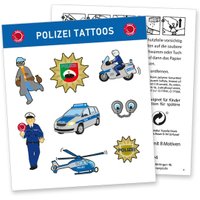 Tattoobogen Polizei mit 8 Tattoos