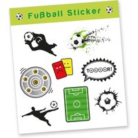 Stickerbogen Fußball mit 8 Stickern