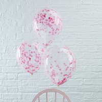 Konfetti-Ballons in pink