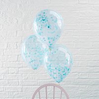 Konfetti-Ballons in blau