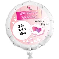 Personalisierter Fotoballon Valentinstag