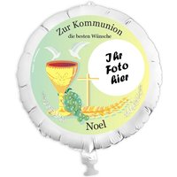 Personalisierter Fotoballon Kommunion